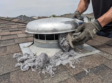 Cleaning Dryer Vent On Roof in Kingston