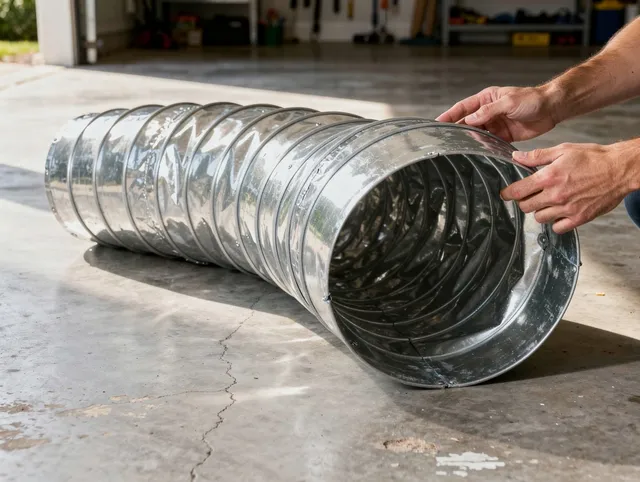 Kingston Dryer Vent Cleaning specialist using advanced equipment for thorough duct cleaning in Kingston