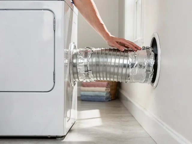 Professional dryer vent hose installation by Kingston Dryer Vent Cleaning in Kingston